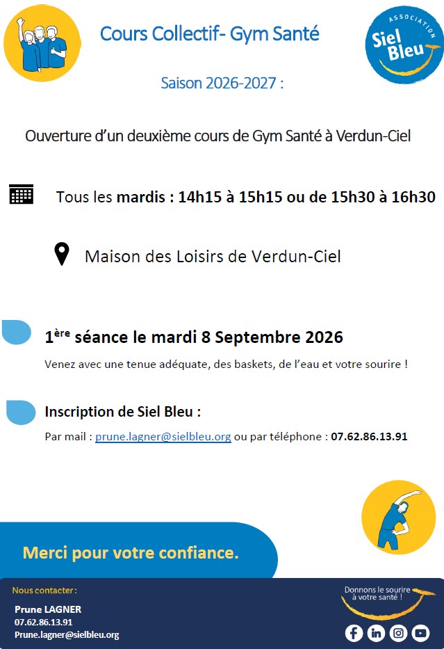 flyer cours gym 2026 2027