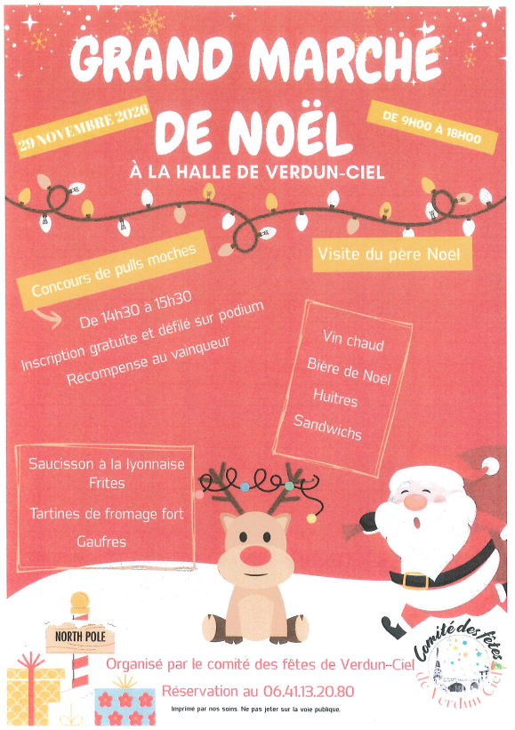 Grand marché de Noël du comité des fêtes