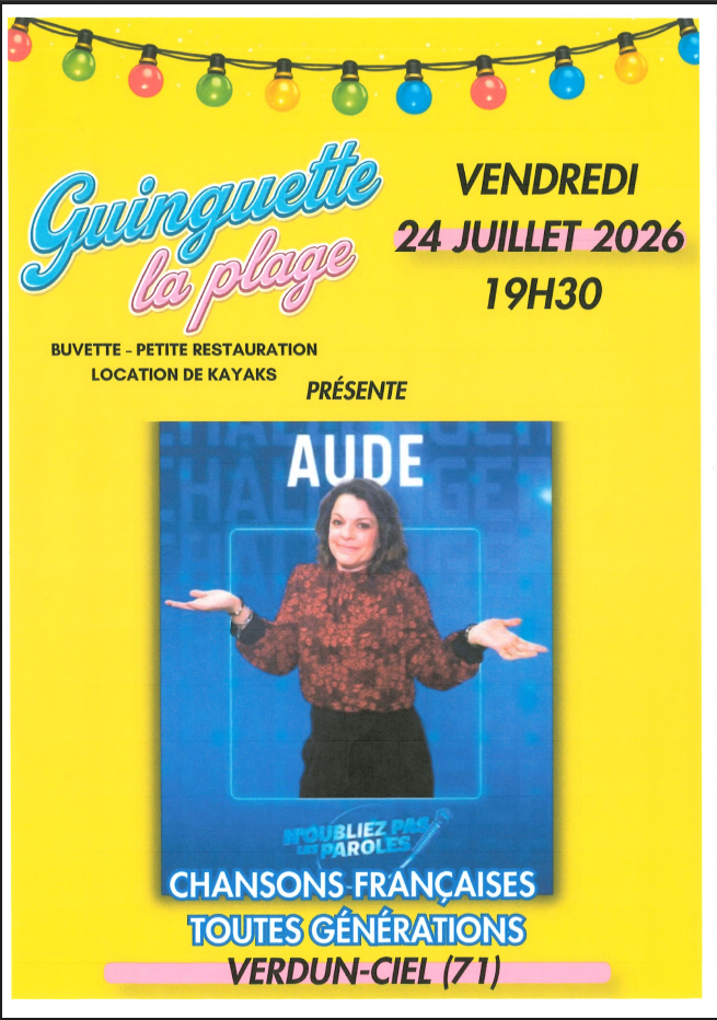 Affiche concert guinguette